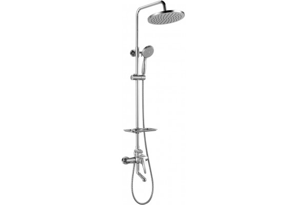 Душевая стойка Lemark Linara LM0462C хром, штанга 164 см, шланг металлический 150 см