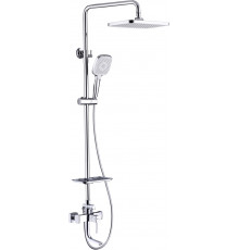 Душевая стойка Lemark Evitta LM0562C хром, штанга 169 см, шланг металлический 150 см