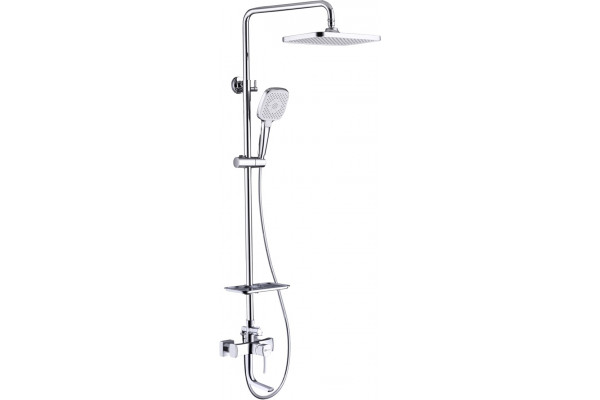 Душевая стойка Lemark Evitta LM0562C хром, штанга 169 см, шланг металлический 150 см