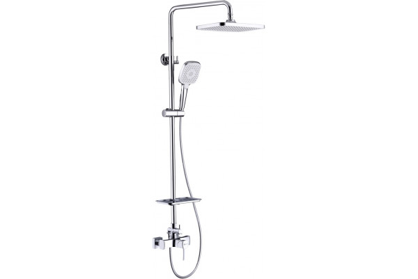 Душевая стойка Lemark Evitta LM0560C хром, штанга 169 см, шланг металлический 150 см