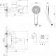 Смеситель Lemark Poseidon LM4214C для ванны с душем, однорычажный, хром