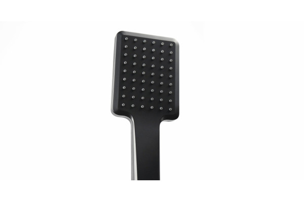 Смеситель Lemark Bronx LM3744BL напольный, для ванны с душем, черный, однорычажный, длина излива 23.3 см