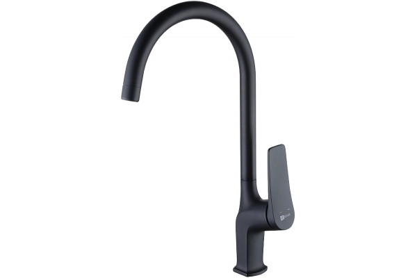Смеситель Lemark Bronx LM3705BL для кухонной мойки, черный, однорычажный, высота излива 28 см