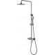 Душевая стойка Lemark Bronx LM3760GM графит цвет сталь, штанга 161.5 см