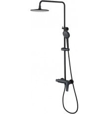 Душевая стойка Lemark Bronx LM3760BL черная цвет черный, штанга 161.5 см