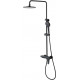 Душевая стойка Lemark Bronx LM3760BL черная цвет черный, штанга 161.5 см