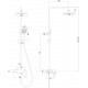 Душевая стойка Lemark Bronx LM3760BL черная цвет черный, штанга 161.5 см