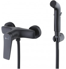Гигиенический душ Lemark Bronx LM3718BL со смесителем, черный в современном стиле