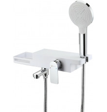 Смеситель Lemark Unibox LM6914CW для ванны с душем, однорычажный, длина излива 12.7 см