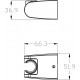 Настенный держатель Lemark LM8083BL цвет черный, штанга 3.69 см