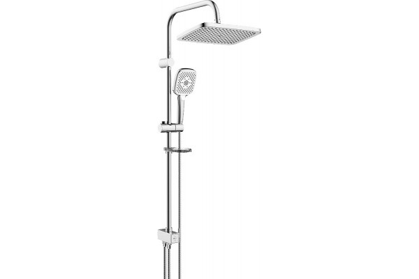 Душевая стойка Lemark LM8811C хром, штанга 103.2 см, шланг двойная оплетка, металлический 150 см
