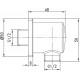Шланговое подключение Lemark LM5983CW штанга 5.6 см,  в современном стиле