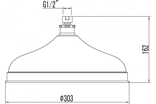 Верхний душ Lemark LM9830B бронза штанга 16.2 см, размер 30.3 см, 1 режим