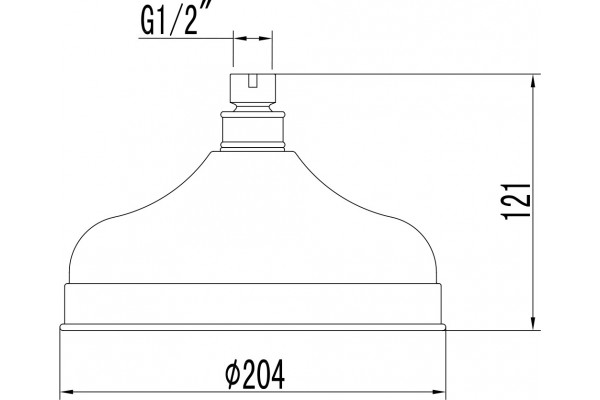 Верхний душ Lemark LM8989G золото штанга 12.1 см, размер 20.4 см, 1 режим