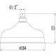 Верхний душ Lemark LM8989G золото штанга 12.1 см, размер 20.4 см, 1 режим
