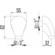 Шланговое подключение Lemark LM4783G золото штанга 8.2 см,  в стиле ретро