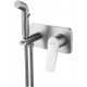 Гигиенический душ Lemark Bronx LM3720GM со смесителем, С ВНУТРЕННЕЙ ЧАСТЬЮ, графит, цвет сталь, 1 режим