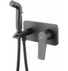 Гигиенический душ Lemark Bronx LM3720BL со смесителем, С ВНУТРЕННЕЙ ЧАСТЬЮ, черный, 1 режим