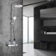 Душевая стойка Lemark Tropic LM7011C c термостатом хром, штанга 189 см