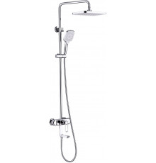 Душевая стойка Lemark Prizma LM3962C хром, штанга 189 см, шланг металлический 150 см
