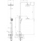 Душевая стойка Lemark Prizma LM3962C хром, штанга 189 см, шланг металлический 150 см