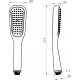 Душевая лейка Lemark LM0411BL черная штанга 27.4 см,  в современном стиле