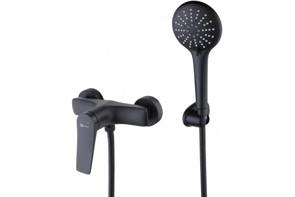 Смеситель для душа Lemark Bronx LM3703BL черный однорычажный