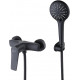 Смеситель для душа Lemark Bronx LM3703BL черный однорычажный