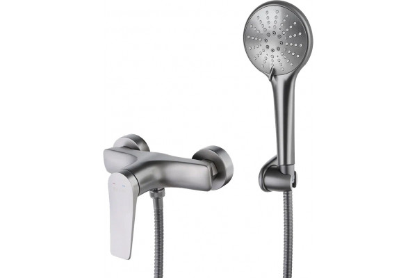 Смеситель для душа Lemark Bronx LM3703GM графит однорычажный, сталь