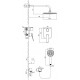 Душевой комплект Lemark Bronx LM3729BL С ВНУТРЕННЕЙ ЧАСТЬЮ, черный, шланг металлический 200 см