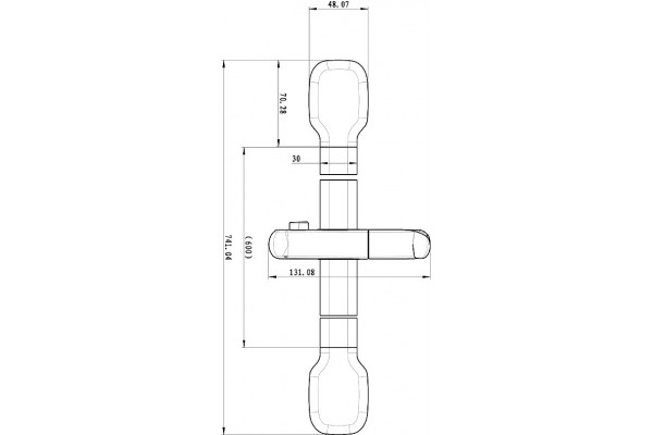 Душевая штанга Lemark LM8078C хром, 74.1 см