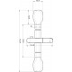 Душевая штанга Lemark LM8078C хром, 74.1 см