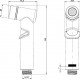 Гигиенический душ Lemark LM8140GM графит цвет серый, штанга 15 см