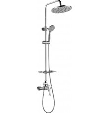 Душевая стойка Lemark Linara LM0460C хром, штанга 160.5 см, шланг металлический 150 см