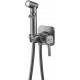 Гигиенический душ Lemark Solo LM7165GM со смесителем, С ВНУТРЕННЕЙ ЧАСТЬЮ, графит, хром