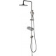 Душевая стойка Lemark LM3788GM графит цвет темный хром, штанга 102.7 см, шланг двойная оплетка, металлический 150 см
