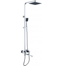 Душевая стойка Lemark Tropic LM7004CS хром, штанга 170 см, шланг двойная оплетка, металлический 150 см