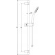 Душевой комплект Lemark Atlantiss LM3228C + LM8067C +  LM8037C + LM8086C хром,  в современном стиле