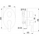 Душевой комплект Lemark Atlantiss LM3228C + LM8067C +  LM8037C + LM8086C хром,  в современном стиле