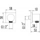 Шланговое подключение Lemark LM3783GM графит цвет темный хром, штанга 5.8 см