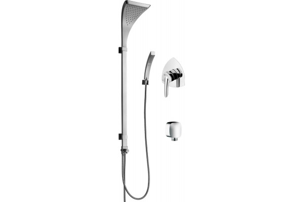 Душевой комплект Lemark LM8807C + LM3523C + LM8085C хром,  в современном стиле