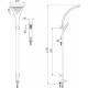 Душевой комплект Lemark LM8807C + LM3523C + LM8085C хром,  в современном стиле