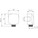 Душевой комплект Lemark LM8807C + LM3523C + LM8085C хром,  в современном стиле