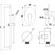 Душевой комплект Lemark Atlantiss LM3223C + LM8067C + LM8086C хром,  в современном стиле
