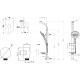 Душевой комплект Lemark Atlantiss LM3223C + LM8072C + LM8086C хром,  в современном стиле
