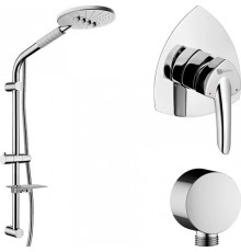 Душевой комплект Lemark Mars LM3523C + LM8072C + LM8086C хром,  в современном стиле