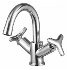 Смеситель Lemark plus Spirit для раковины двухвентильный, хром