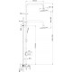 Душевая стойка Lemark Tropic LM7002C хром, штанга 170 см, шланг 150 см