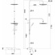 Душевая стойка Lemark Tropic LM7003C штанга 185 см, шланг 150 см