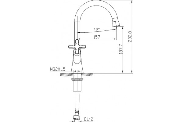 Смеситель Lemark Duetto LM5706C для раковины двухвентильный, хром